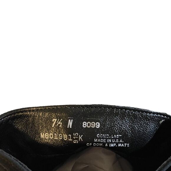 NWOT MUNRO "Dallas" Black Leather Boots, 7.5M - Picture 9 of 10